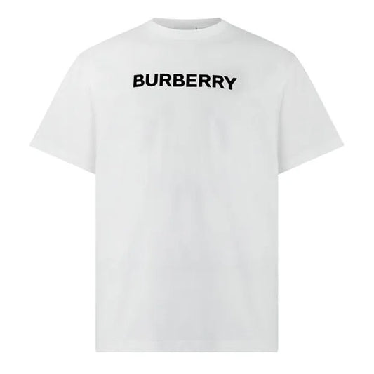 Burberry Logo Print Cotton T-shirt White