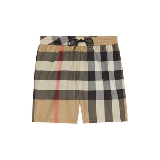 Burberry Check Swim Shorts Arc Beige