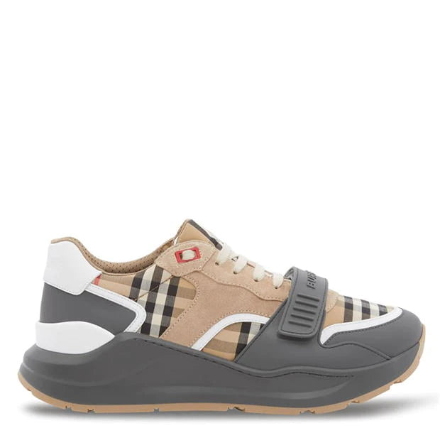 Burberry Vintage Check, Suede and Leather Grey/Archive Beige