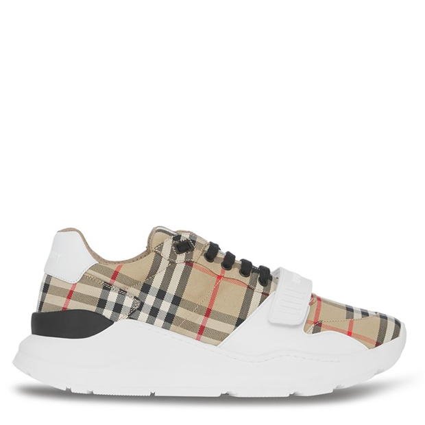 Burberry Regis Check Trainer Archive Beige